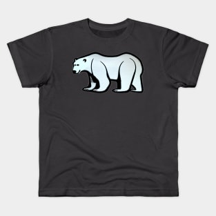 Graceful Arctic King: Portrait of a Polar Bear Kids T-Shirt